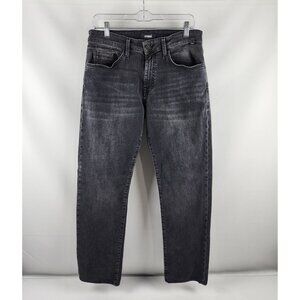Mavi Jeans Mens 31x30 Black Zach Straight Leg Mid Rise Denim